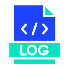 Logs Vector Icon Design Illustration