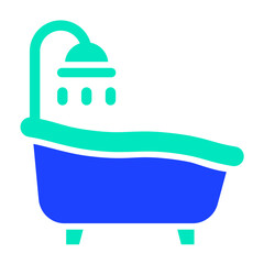 Bath tub Vector Icon Design Illustration