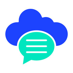 Chat bubble Vector Icon Design Illustration