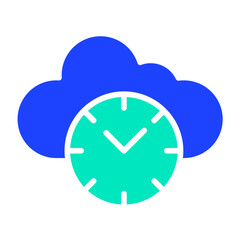 Clock Vector Icon Design Illustration