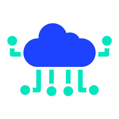 Cloud computing Vector Icon Design Illustration