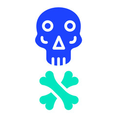 Skull Vector Icon Design Illustration