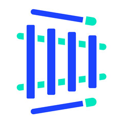 Xylophone Vector Icon Design Illustration