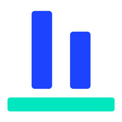 Bottom alignment Vector Icon Design Illustration