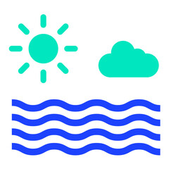 Sea Vector Icon Design Illustration