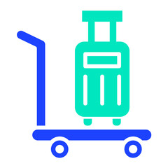 Luggage Vector Icon Design Illustration