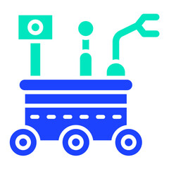 Mars rover Vector Icon Design Illustration
