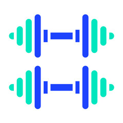Dumbbells Vector Icon Design Illustration