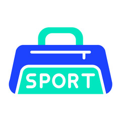 Sport bag Vector Icon Design Illustration