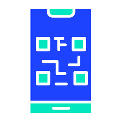 Qr code Vector Icon Design Illustration