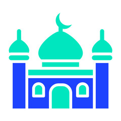 Mosque Vector Icon Design Illustration