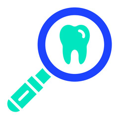 Search teeth Vector Icon Design Illustration