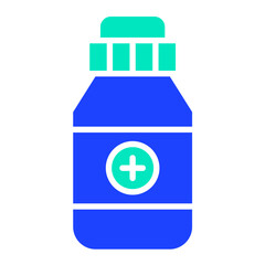 Obraz premium Medicine jar Vector Icon Design Illustration