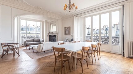 Luxurious Parisian Haussmann Apartment: Timeless Heritage Meets Modern Elegance