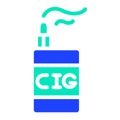 Electronic cigarette Vector Icon Design Illustration