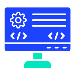 Obraz premium Backend Vector Icon Design Illustration