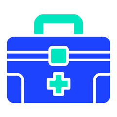 Obraz premium First Aid Kit Vector Icon Design Illustration
