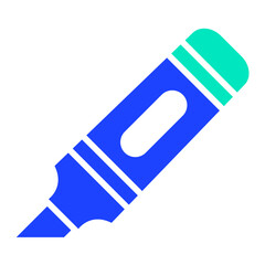 Highlighter Vector Icon Design Illustration