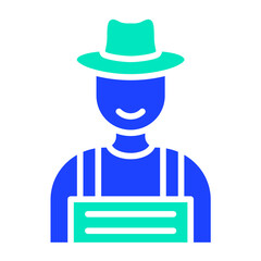 Farmer Vector Icon Design Illustration