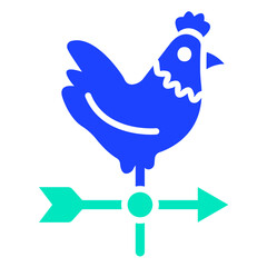 Weather Vane Vector Icon Design Illustration