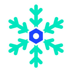 Obraz premium Snowflake Vector Icon Design Illustration