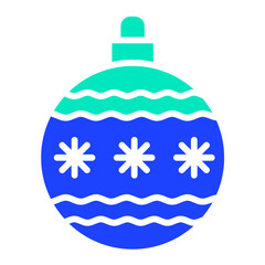 Christmas ball Vector Icon Design Illustration