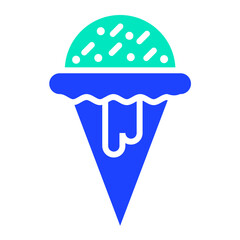 Ice cream Vector Icon Design Illustration