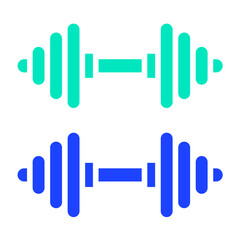 Barbell Vector Icon Design Illustration