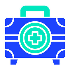 Fototapeta premium Medical Box Vector Icon Design Illustration