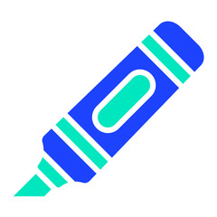 Highlighter Vector Icon Design Illustration