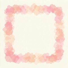 Obraz premium Romantic Pink and Peach Frame