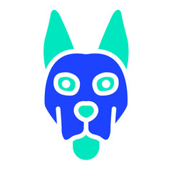 Dog Vector Icon Design Illustration
