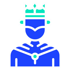 King Vector Icon Design Illustration
