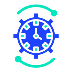 Time Management Vector Icon Design Illustration