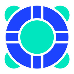Lifebuoy Vector Icon Design Illustration