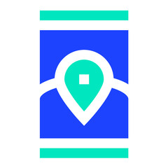 Online Mobile Loc Vector Icon Design Illustration