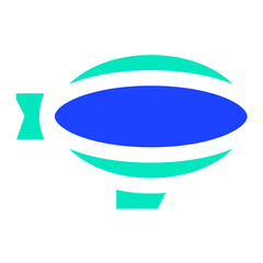 Flying Airship Vector Icon Design Illustration © Graphixs Art