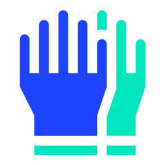 Rubber glove Vector Icon Design Illustration