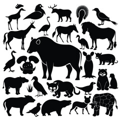 silhouettes-of-animals--diverse-wildlife-collectio (2).eps