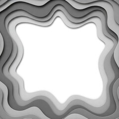 Elegant White and Gray Frame