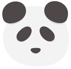 Panda head seamless 