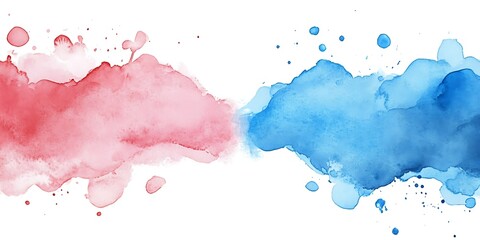 Pink and blue watercolor abstract (1)
