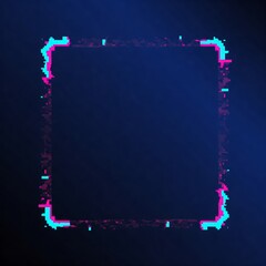 Digital Static Glitch Frame