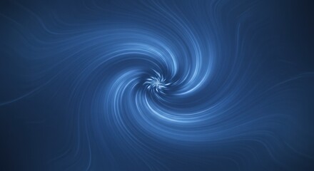 Fototapeta premium Futuristic Blue Wave Pattern with Smooth Gradient Flow