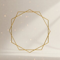 Minimalist Gold Outline Frame