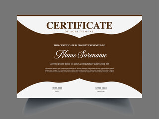 Professional unique modern Certificate design template