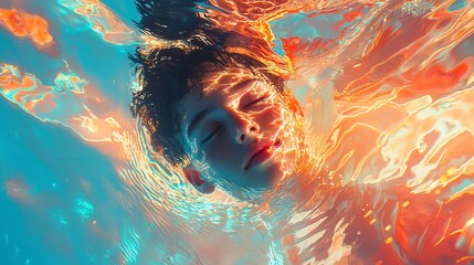 Holographic Fantasy Foil, a shimmering surface reflecting vibrant colors, creating an ethereal atmosphere, perfect for art projects or decorative displays, inviting creativity and imagination.