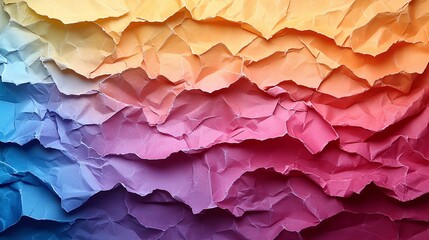 crumpled colored paper, abstract background