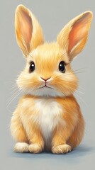 Obraz premium Close up baby bunny adorable snapshot high resolution hd image