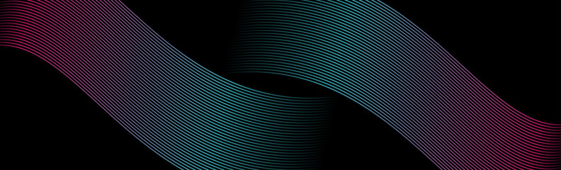 Modern shiny blue gradient lines graphic design for cover, header, wallpaper, corporate, website, flyer business abstract background banner